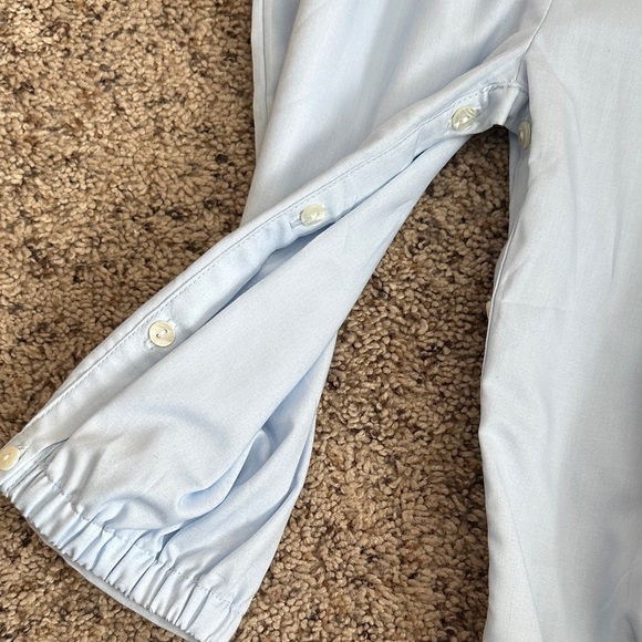 English Classic Baby Light Blue Baby One-Piece with Matching Hat - Picture 6 of 6